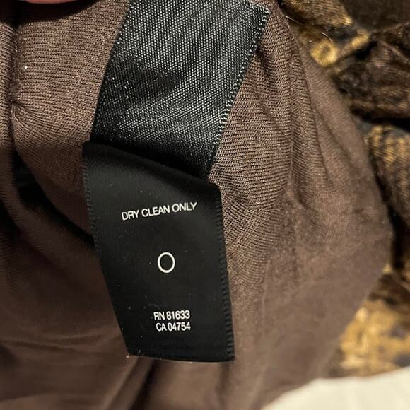 Vintage Kenneth Cole New York Animal Snake Skin Print Rucched Sleeveless V Neck - Picture 4 of 7